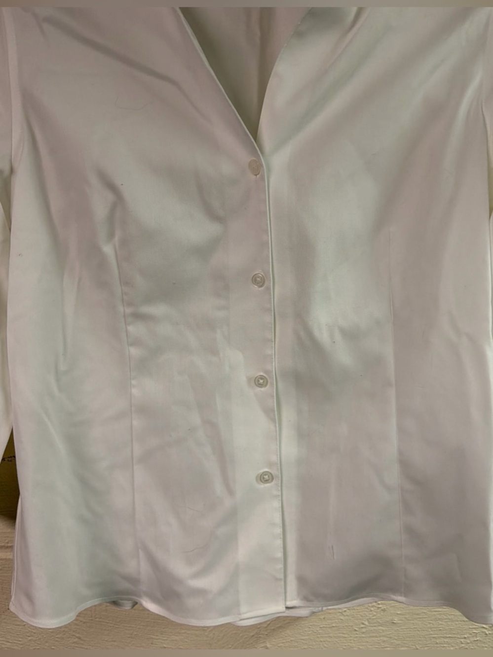 Anne Klein White Classics Button Down Shirt Women’s Medium - Picture 5 of 10